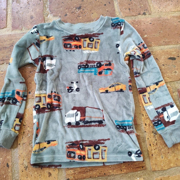 Carter's velour construction pajamas - Picture 2 of 5